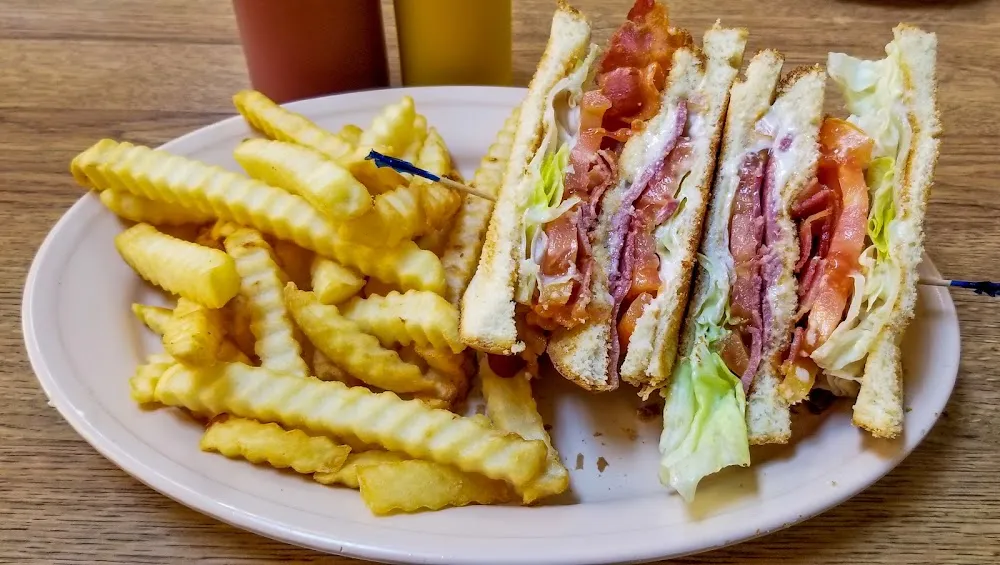 Club Sandwich with French Fries